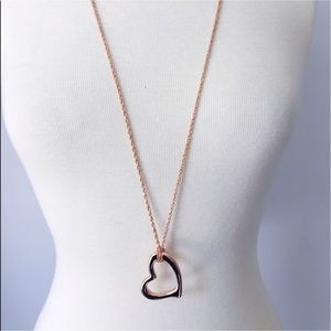 Premier Designs Rose Gold Heart Necklace